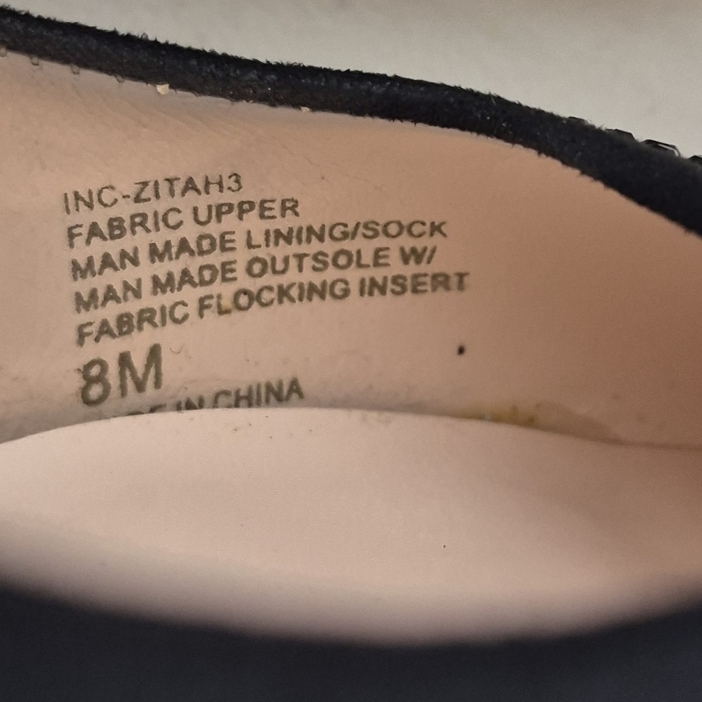 INC International Concepts Zitah3 Black Rhinestone Pumps - Size 8 - Picture 12 of 13